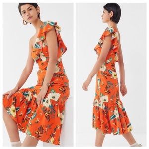 UO One Shoulder Floral Dress